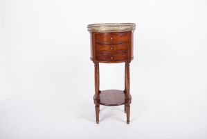 Walnut occasional table, Louis XVI style, Napoleon III period